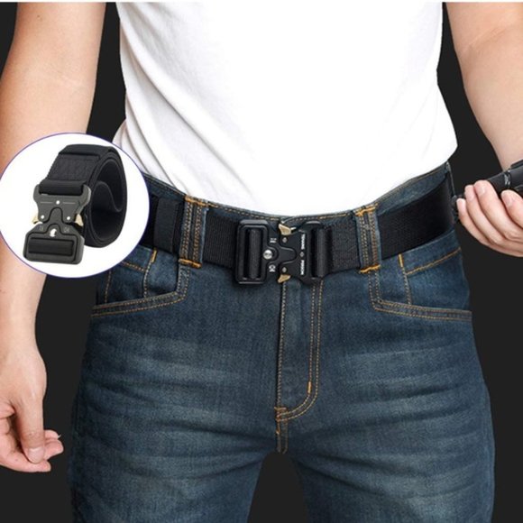 New 3-Pack Tactical Belt Military Heavy Duty Metal - Picture 2 of 7